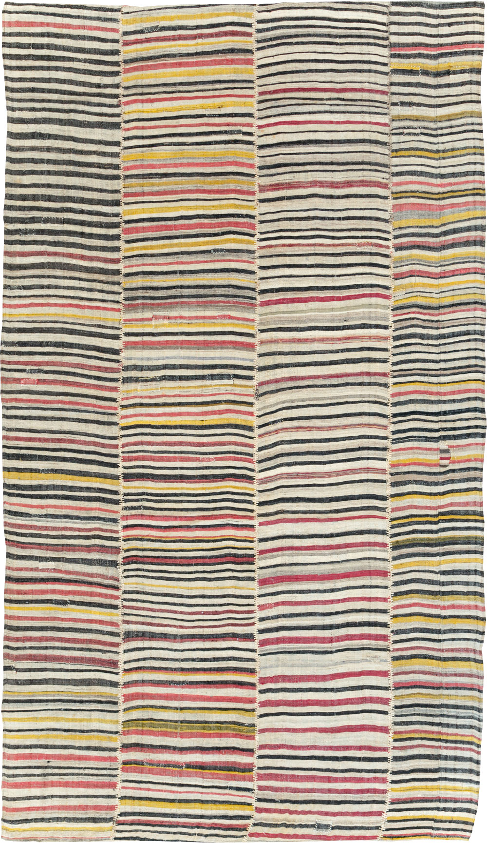 Vintage Persian Flatweave Kilim Accent Rug, No.30174 - Galerie Shabab