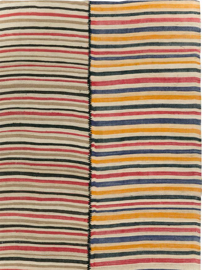 Vintage Mid-Century Persian Flatweave, No.30180 - Galerie Shabab