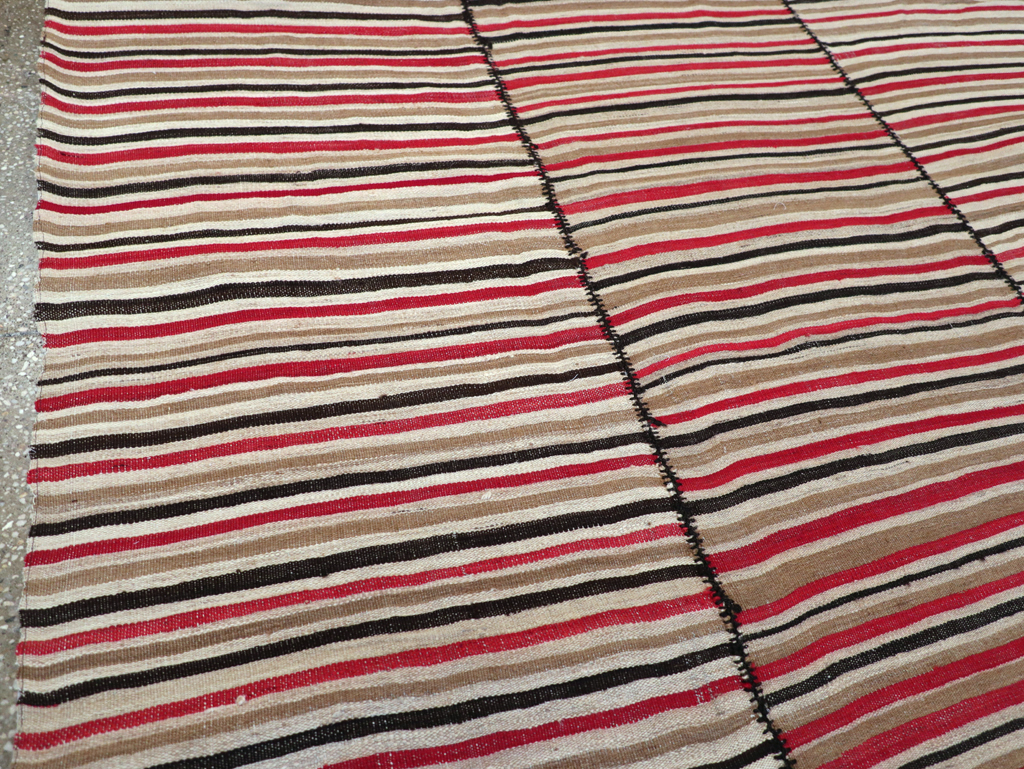 Vintage Mid-Century Persian Flatweave, No.30180 - Galerie Shabab