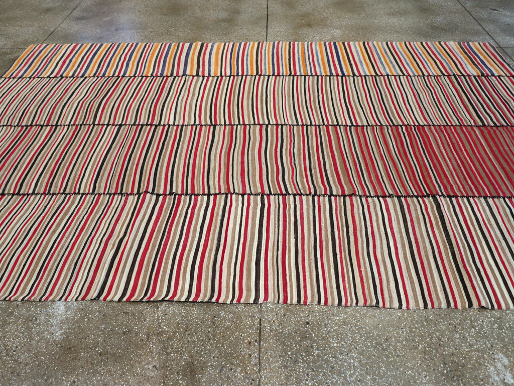 Vintage Mid-Century Persian Flatweave, No.30180 - Galerie Shabab