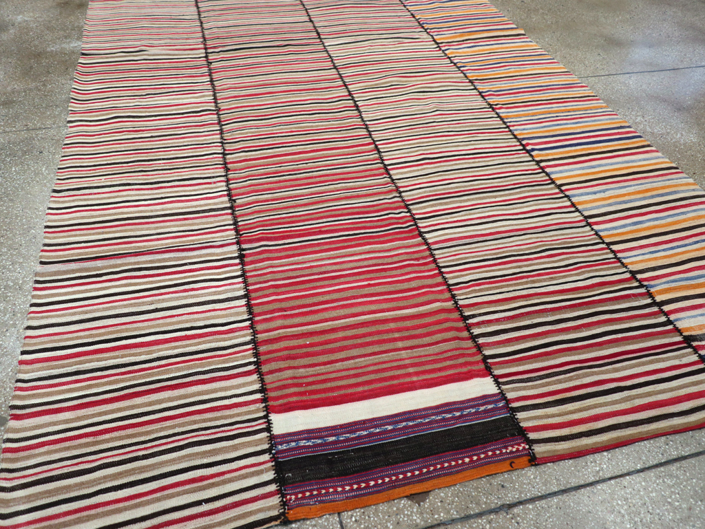 Vintage Mid-Century Persian Flatweave, No.30180 - Galerie Shabab