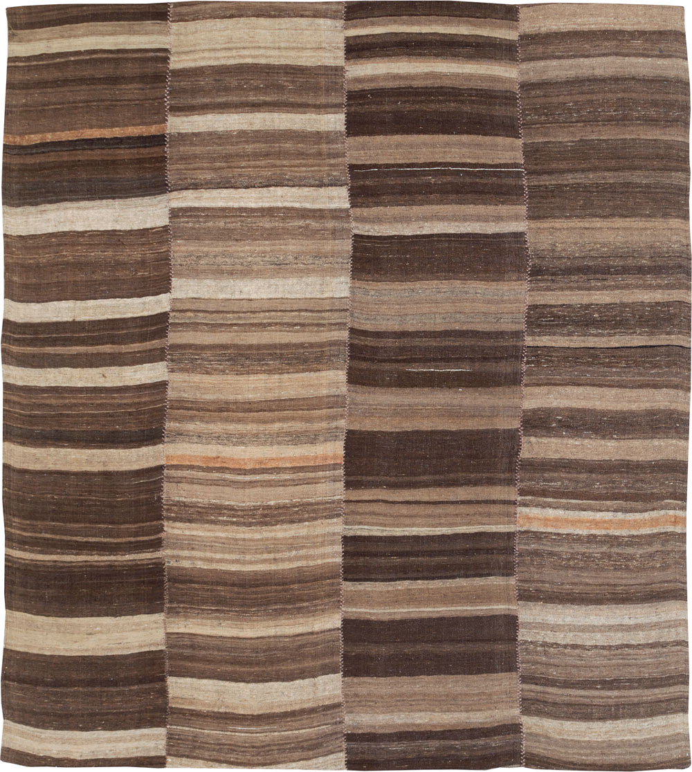Contemporary Turkish Flatweave Kilim Small Room Size Carpet, No.30181 - Galerie Shabab
