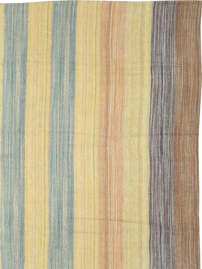 Modern Turkish Oversize Flatweave, No.30182 - Galerie Shabab