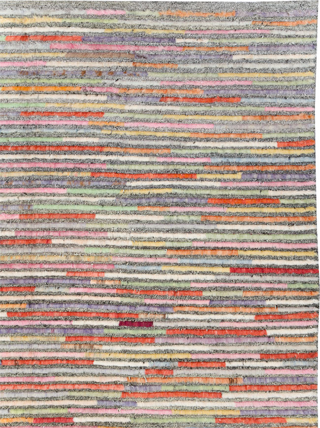 Colorful Contemporary Turkish Room Size Carpet, No.30185 - Galerie Shabab