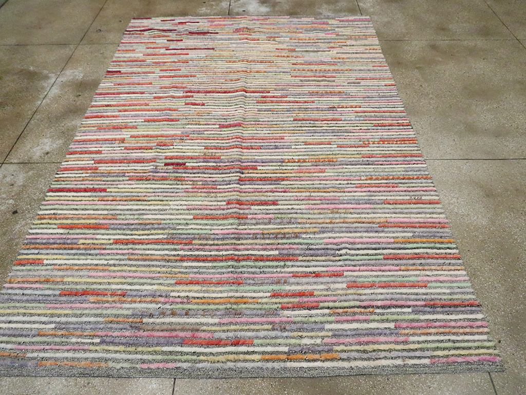 Colorful Contemporary Turkish Room Size Carpet, No.30185 - Galerie Shabab