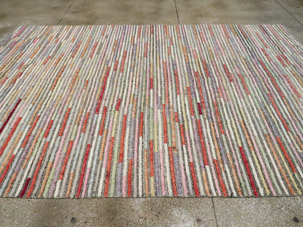 Colorful Contemporary Turkish Room Size Carpet, No.30185 - Galerie Shabab