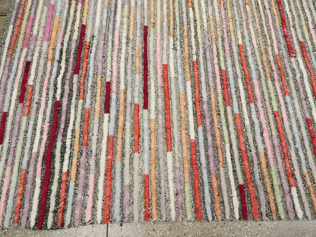 Colorful Contemporary Turkish Room Size Carpet, No.30185 - Galerie Shabab
