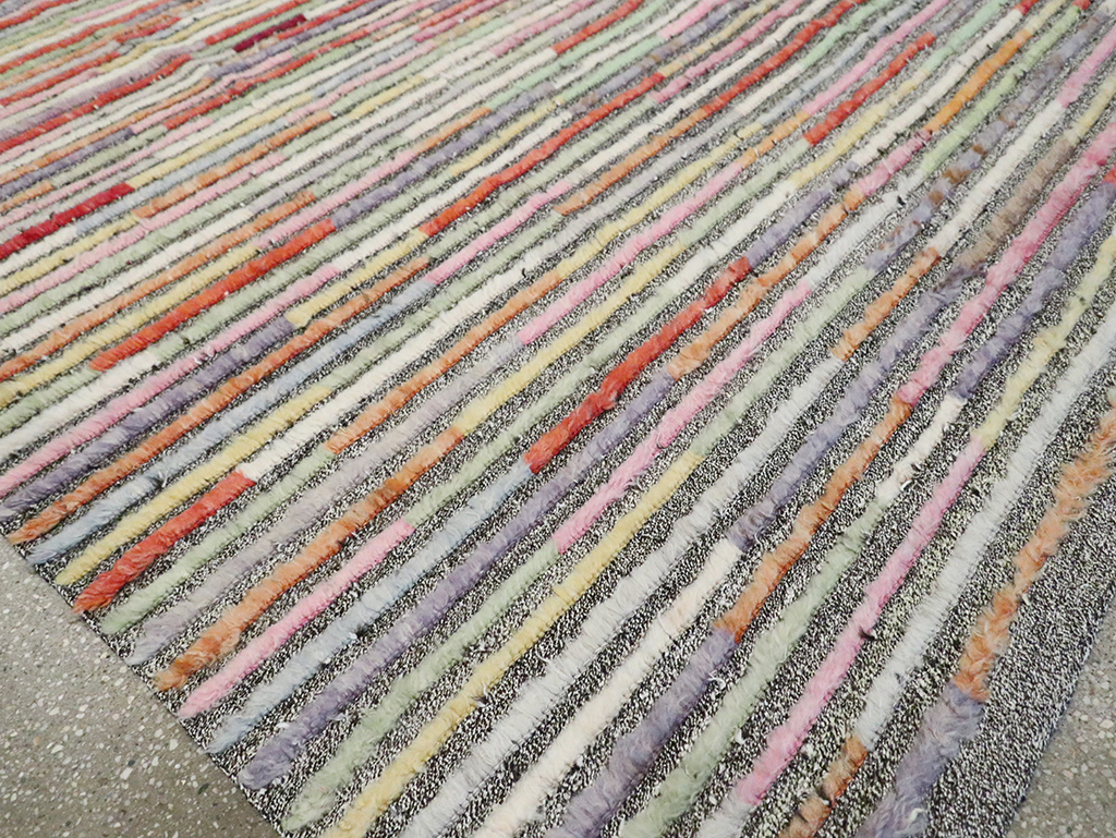 Colorful Contemporary Turkish Room Size Carpet, No.30185 - Galerie Shabab