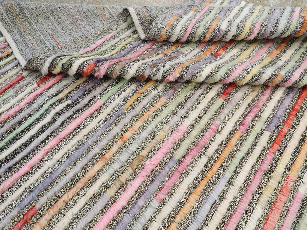 Colorful Contemporary Turkish Room Size Carpet, No.30185 - Galerie Shabab