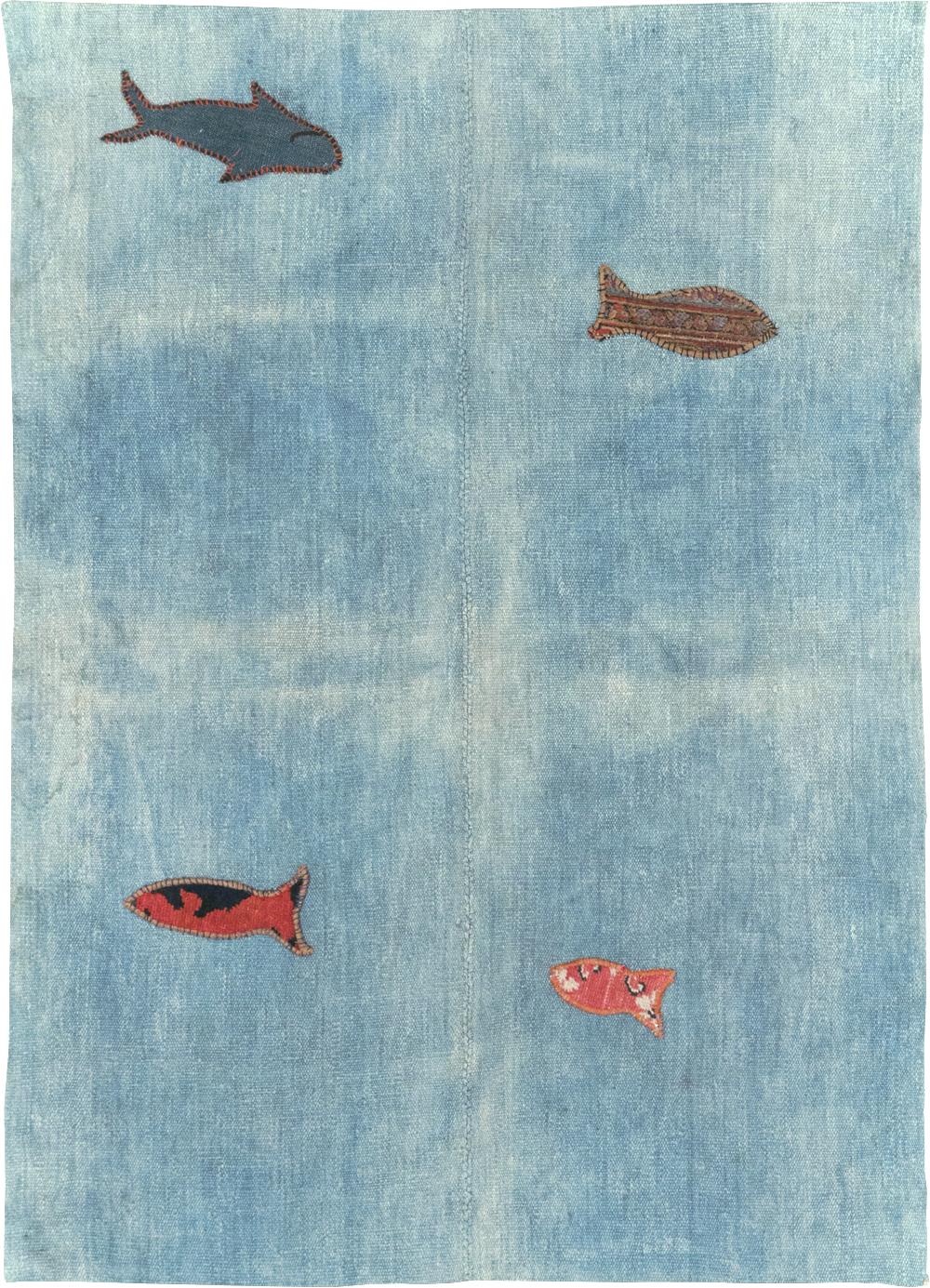 Vintage Pictorial Kilim, No.30193 - Galerie Shabab