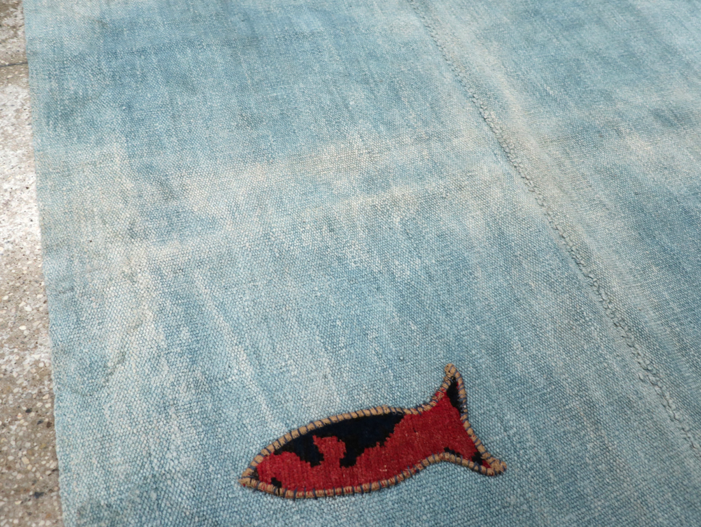 Vintage Pictorial Kilim, No.30193 - Galerie Shabab