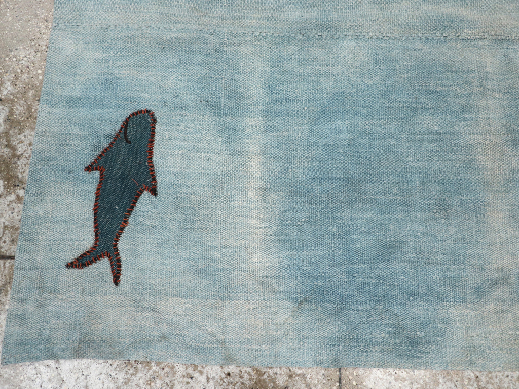 Vintage Pictorial Kilim, No.30193 - Galerie Shabab