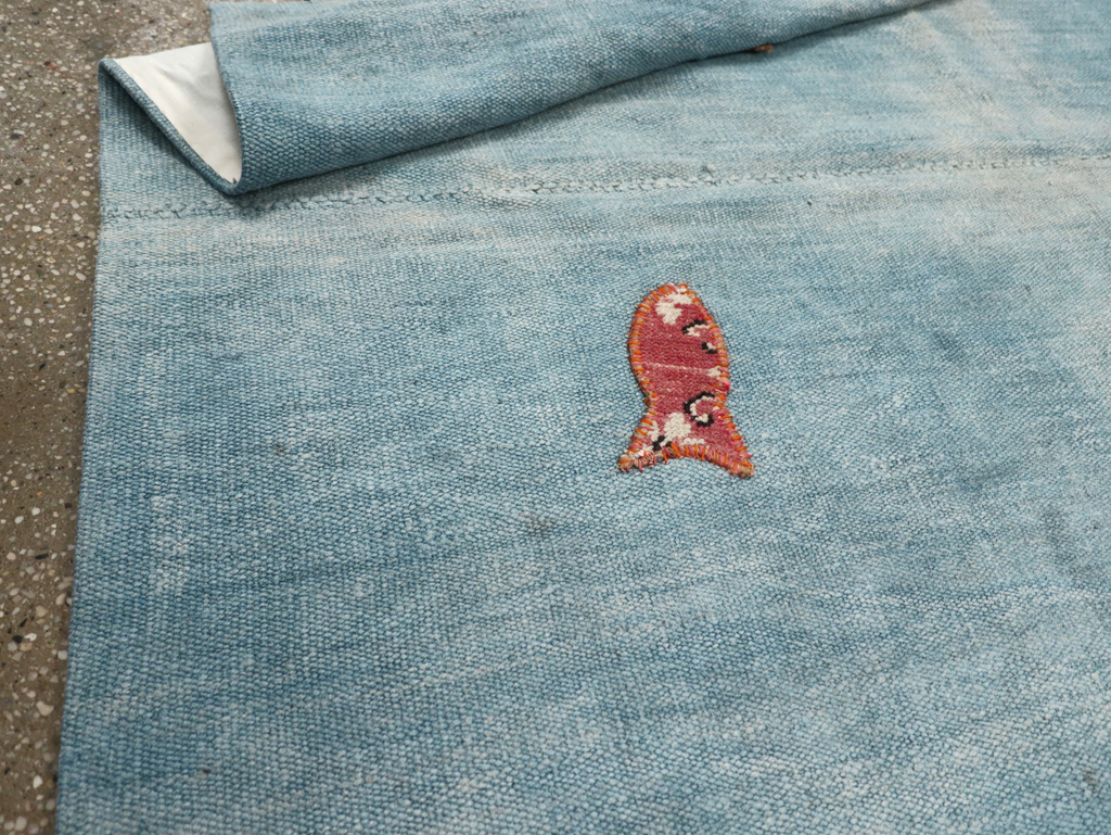 Vintage Pictorial Kilim, No.30193 - Galerie Shabab