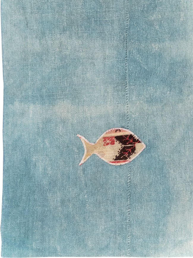 Modern Turkish Flatweave Accent Rug, No.30194 - Galerie Shabab