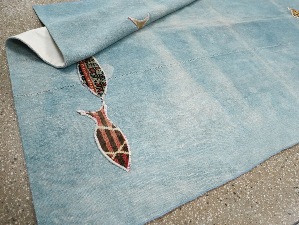 Modern Turkish Flatweave Accent Rug, No.30194 - Galerie Shabab