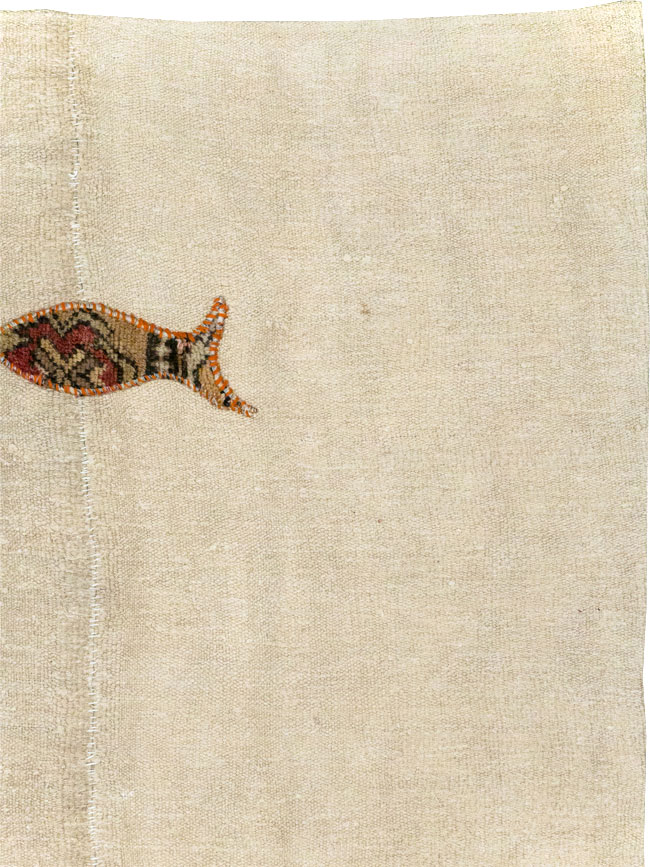 Modern Turkish Flatweave Accent Rug, No.30196 - Galerie Shabab