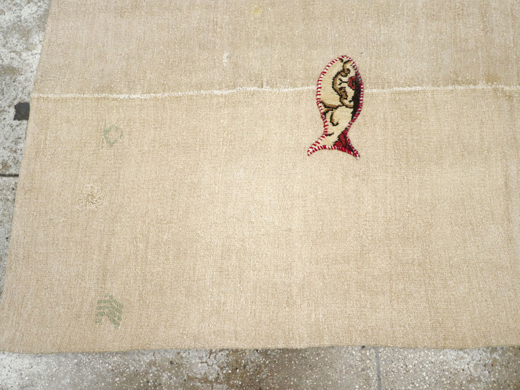 Modern Turkish Flatweave Accent Rug, No.30196 - Galerie Shabab
