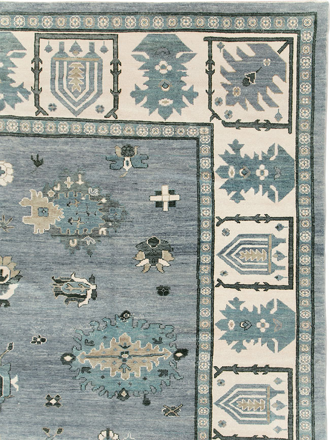 Modern Turkish Oushak Large Room Size Carpet, No.30200 - Galerie Shabab