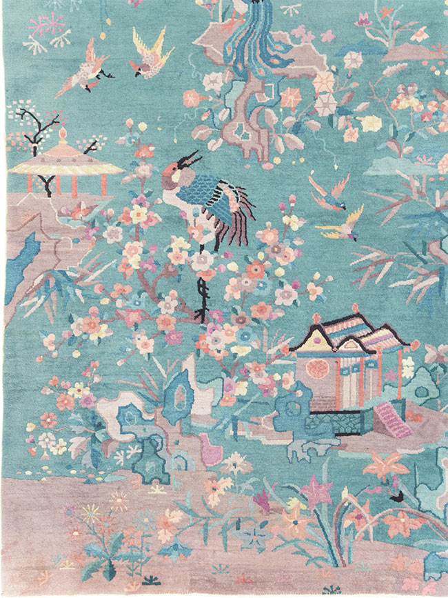 Mid-20th Century Chinese Art Deco Room Size Carpet, No.30203 - Galerie Shabab
