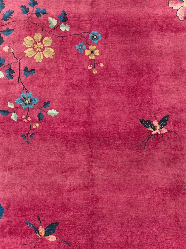Vintage Chinese Deco Carpet, No.30204 - Galerie Shabab