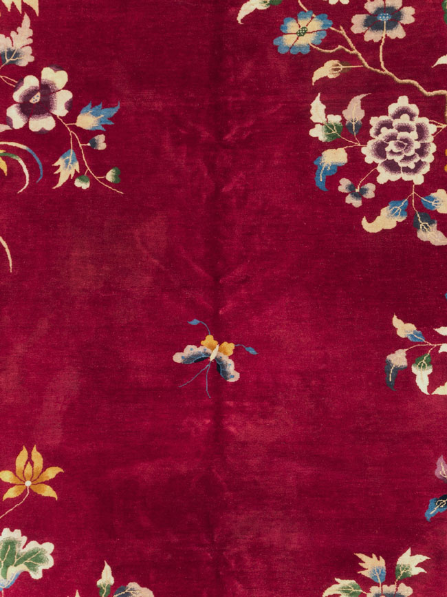 Vintage Chinese Deco Carpet, No.30206 - Galerie Shabab