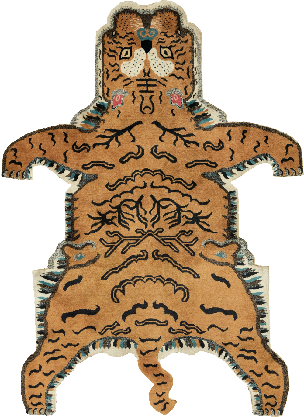 Vintage Pictorial Tibetan Rug, No.30210 - Galerie Shabab