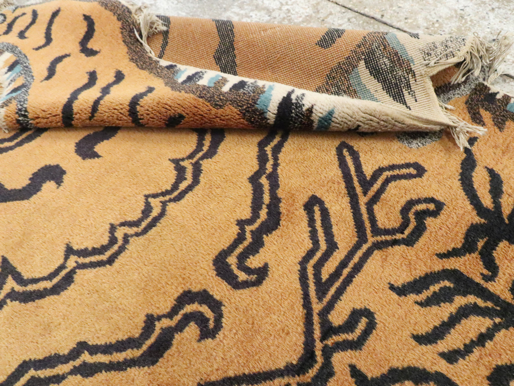 Vintage Pictorial Tibetan Rug, No.30210 - Galerie Shabab