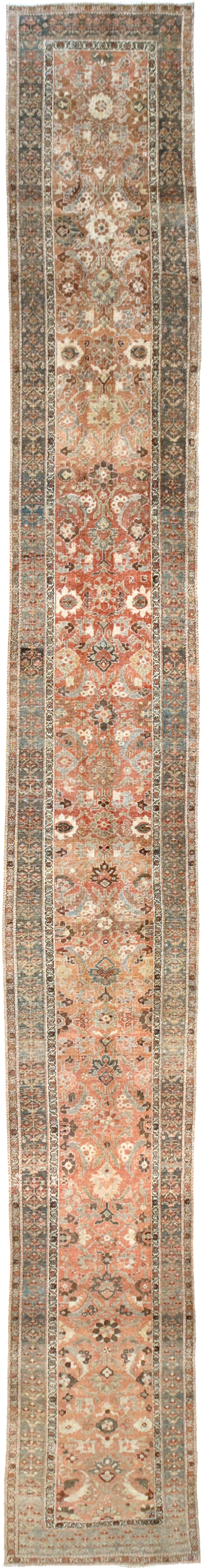 Antique Persian Bidjar Long Runner (Pair: 1 of 2), No.30213 - Galerie Shabab