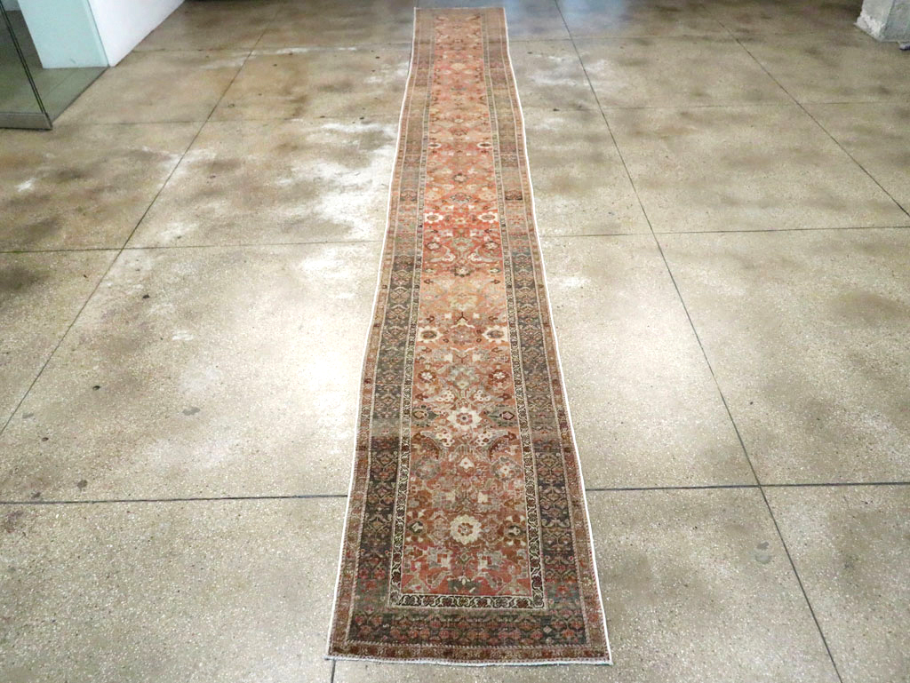 Antique Persian Bidjar Long Runner (Pair: 1 of 2), No.30213 - Galerie Shabab