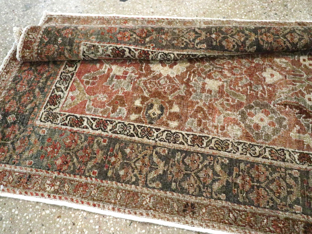 Antique Persian Bidjar Long Runner (Pair: 1 of 2), No.30213 - Galerie Shabab