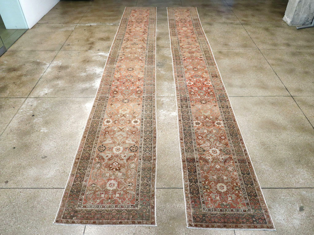 Antique Persian Bidjar Long Runner (Pair: 1 of 2), No.30213 - Galerie Shabab