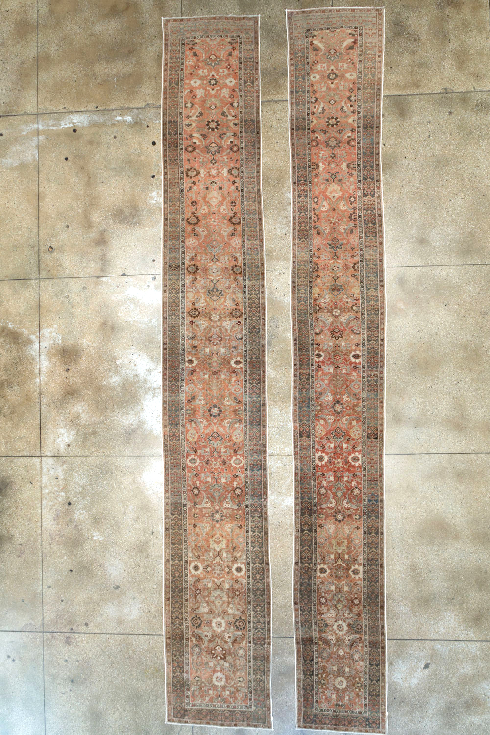 Antique Persian Bidjar Long Runner (Pair: 1 of 2), No.30213 - Galerie Shabab