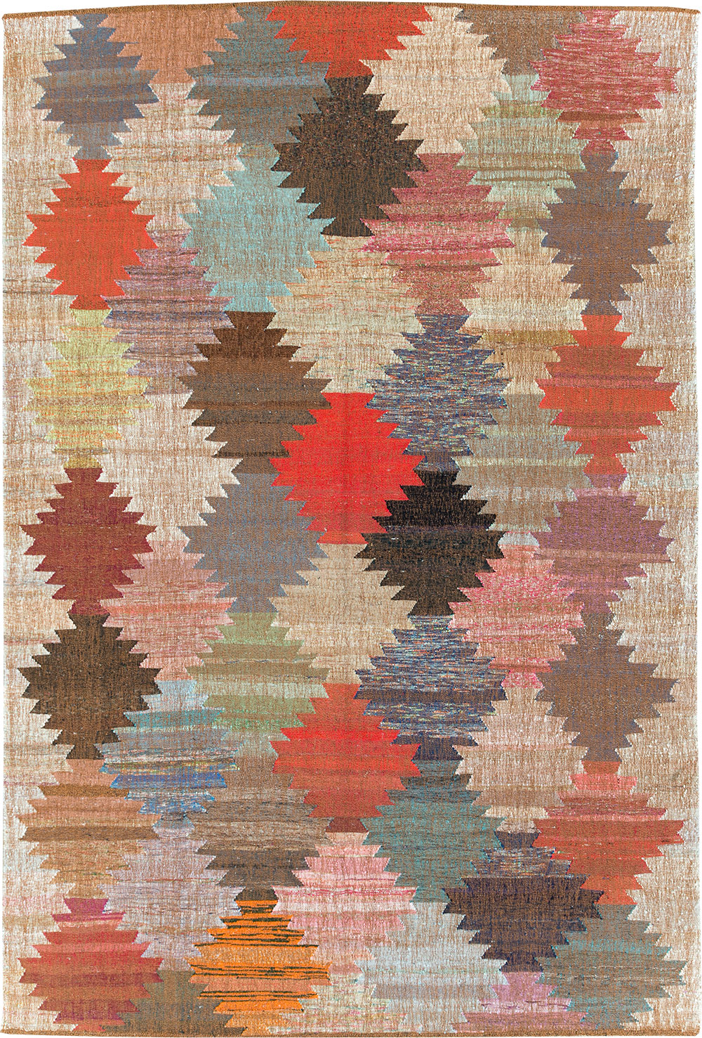 Contemporary Turkish Flatweave Kilim Room Size Carpet, No.30222 - Galerie Shabab