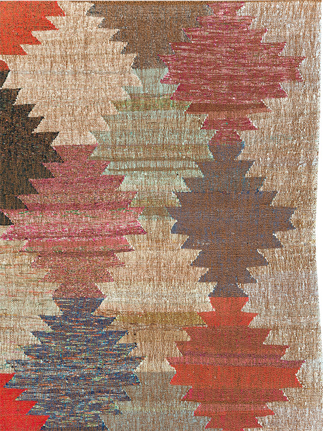 Contemporary Turkish Flatweave Kilim Room Size Carpet, No.30222 - Galerie Shabab