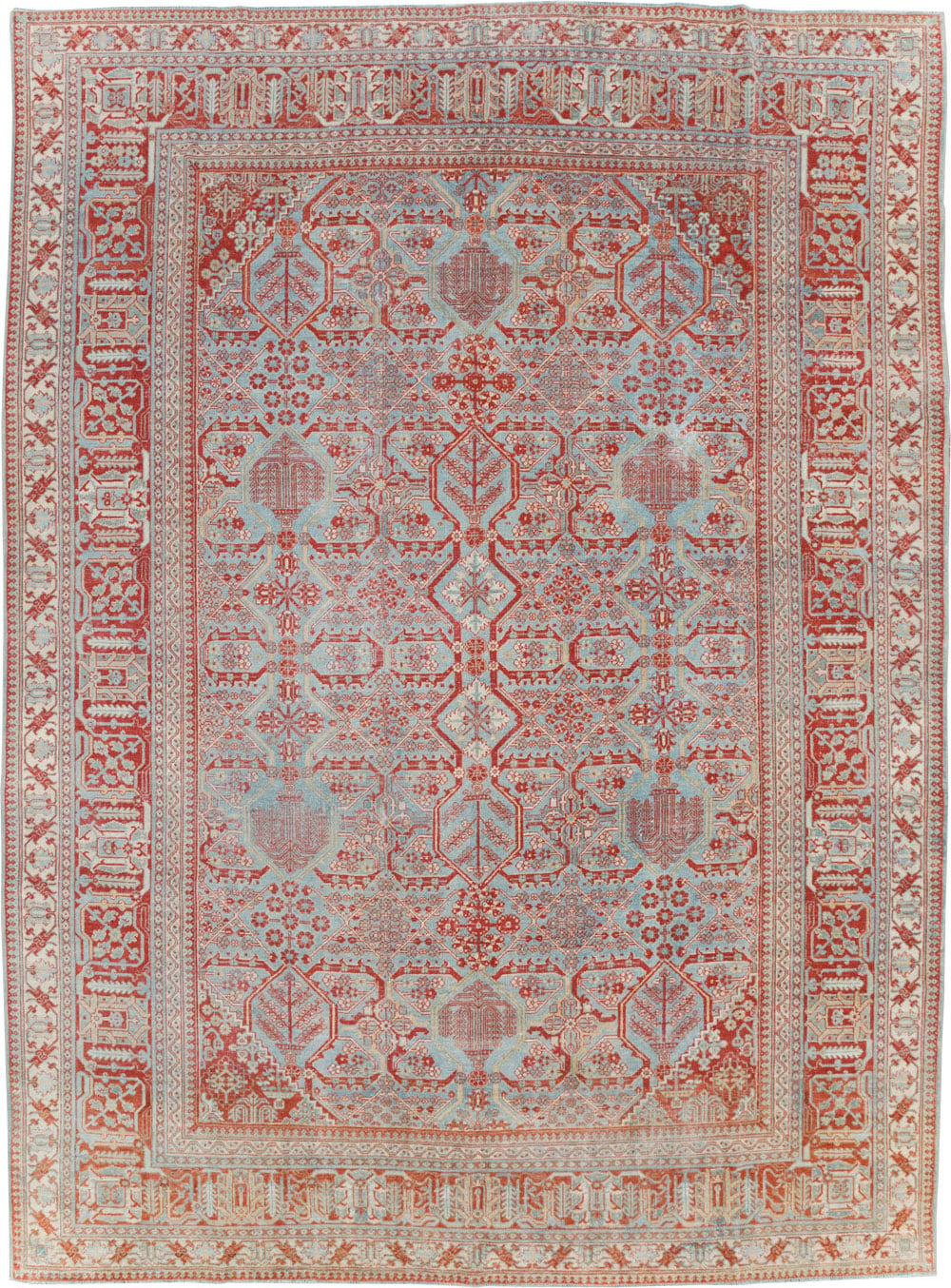 Antique Persian Joshegan Room Size Carpet, No.30223 - Galerie Shabab