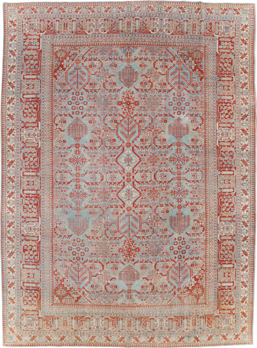 Antique Persian Joshegan Room Size Carpet, No.30223 - Galerie Shabab