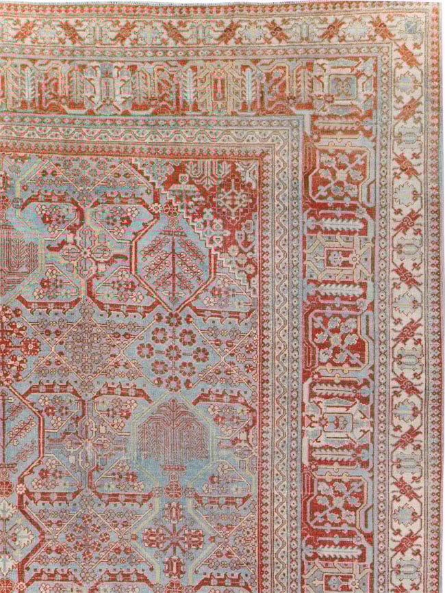Antique Persian Joshegan Room Size Carpet, No.30223 - Galerie Shabab