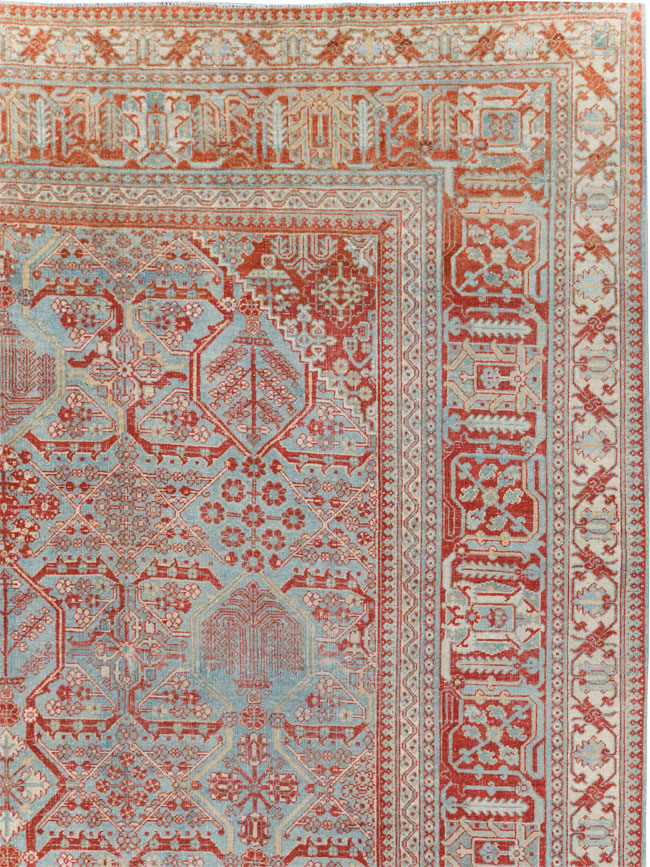 Antique Persian Joshegan Room Size Carpet, No.30223 - Galerie Shabab