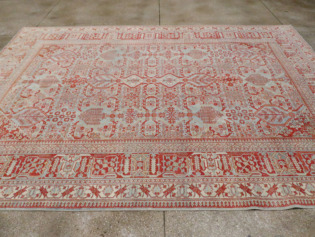 Antique Persian Joshegan Room Size Carpet, No.30223 - Galerie Shabab