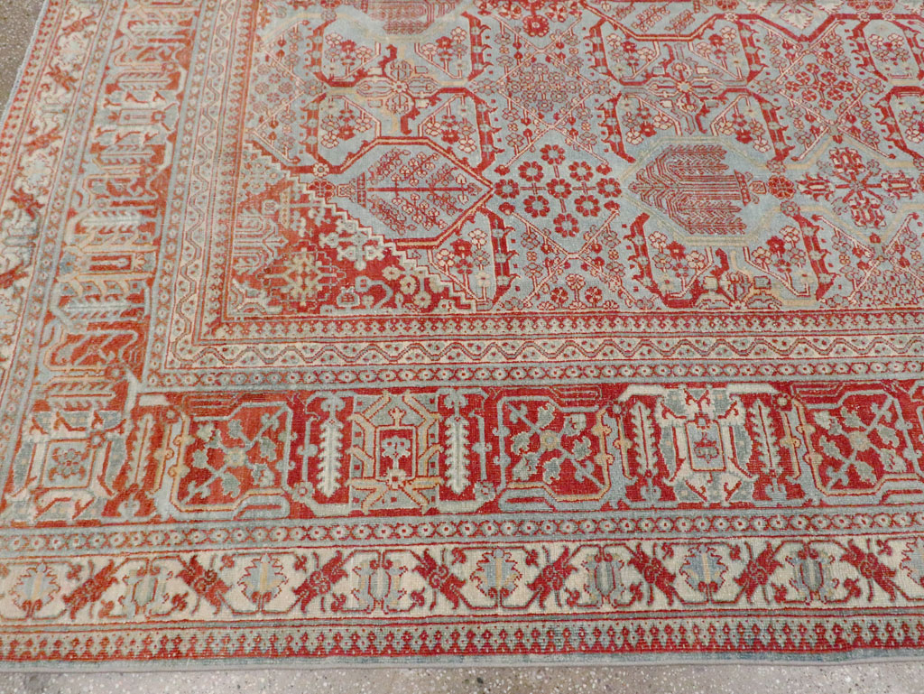 Antique Persian Joshegan Room Size Carpet, No.30223 - Galerie Shabab