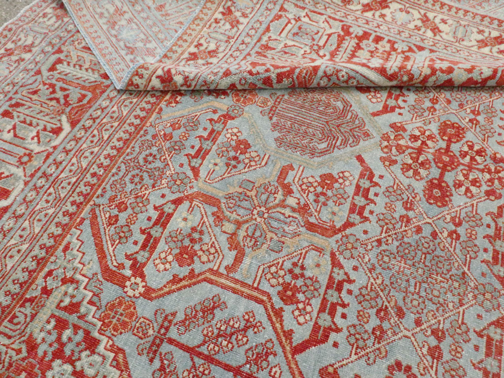 Antique Persian Joshegan Room Size Carpet, No.30223 - Galerie Shabab