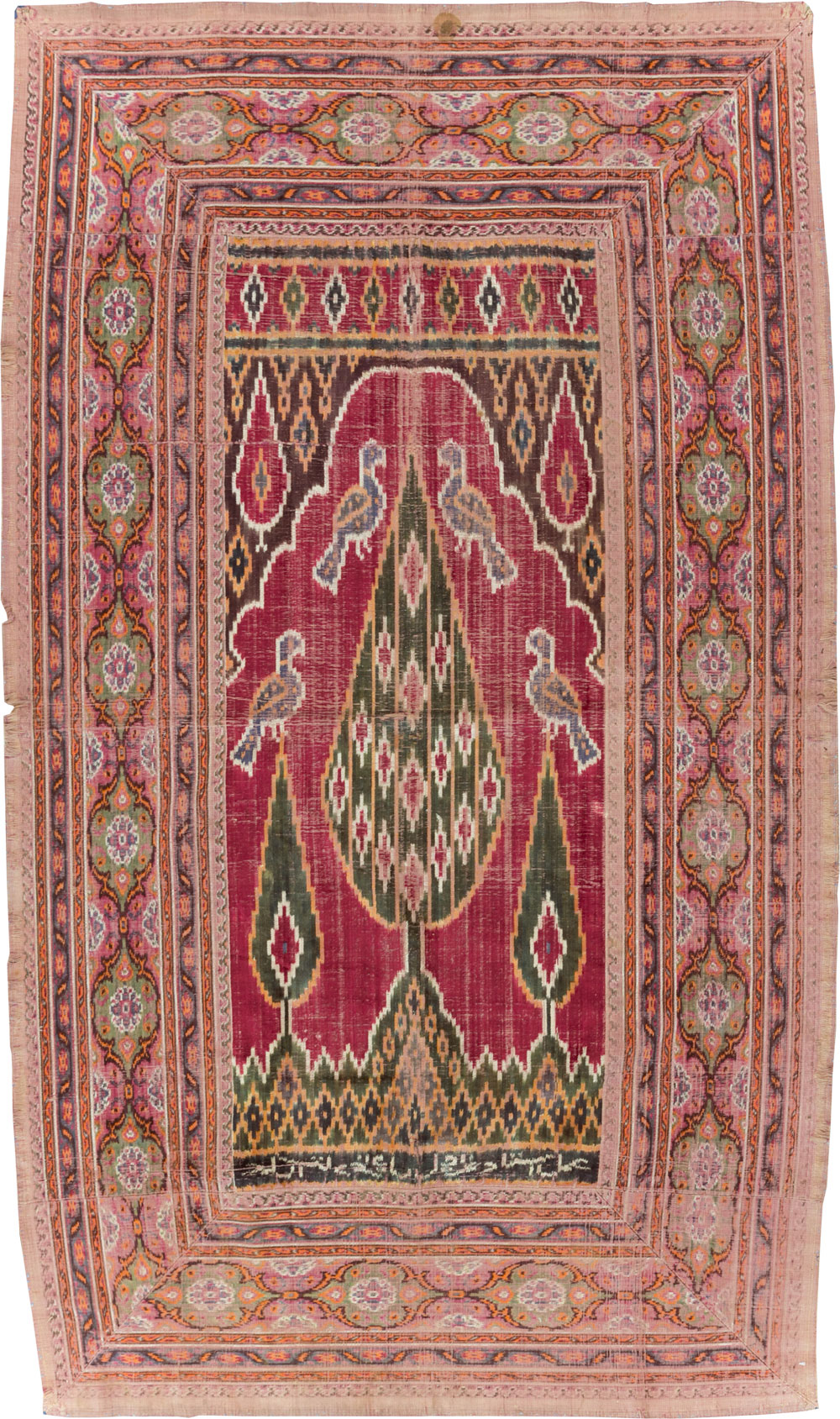 Antique Persian Yazd Silk Textile, No.30240 - Galerie Shabab