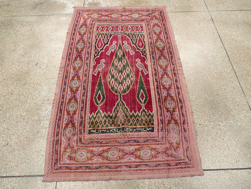 Antique Persian Yazd Silk Textile, No.30240 - Galerie Shabab