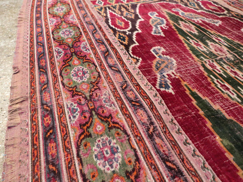 Antique Persian Yazd Silk Textile, No.30240 - Galerie Shabab