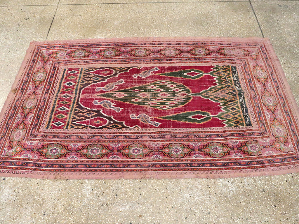 Antique Persian Yazd Silk Textile, No.30240 - Galerie Shabab