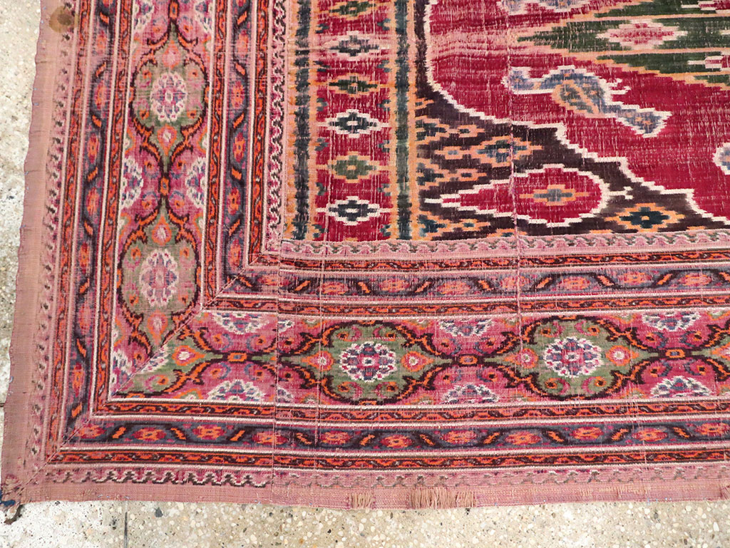 Antique Persian Yazd Silk Textile, No.30240 - Galerie Shabab