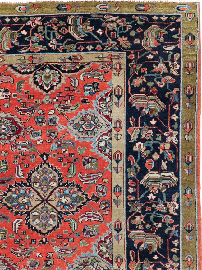 Antique Persian Bidjar Small Room Size Carpet, No.30241 - Galerie Shabab