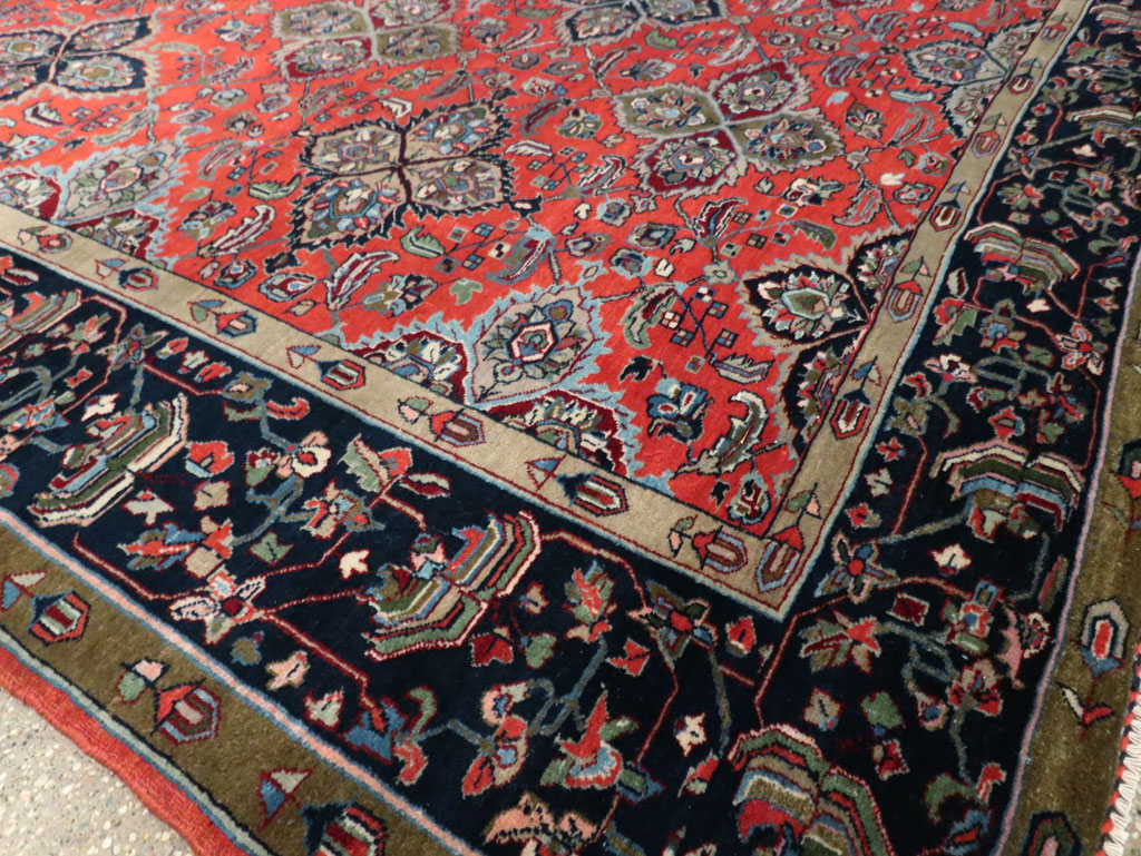 Antique Persian Bidjar Small Room Size Carpet, No.30241 - Galerie Shabab