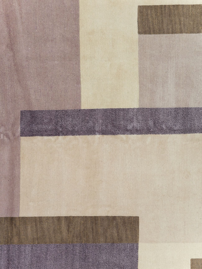 Contemporary Tibetan Art Deco Style Small Room Size Carpet, No.30242 - Galerie Shabab
