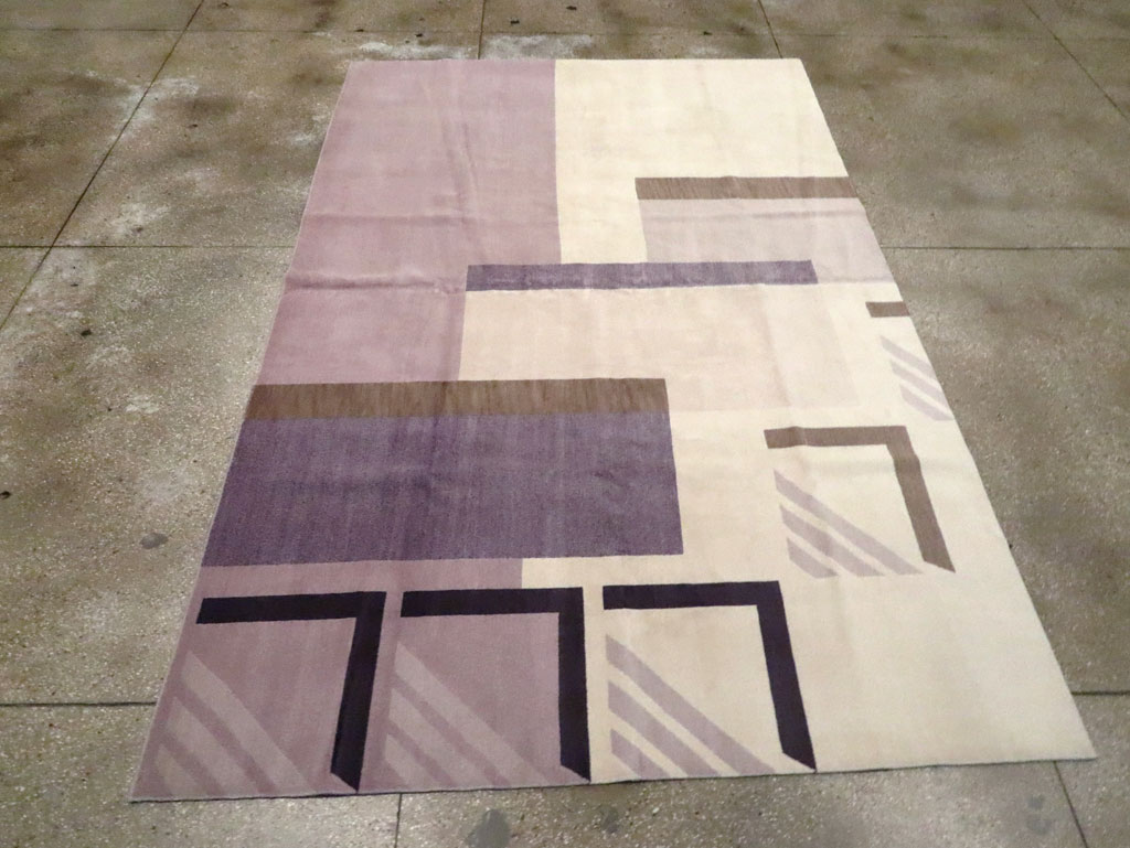 Contemporary Tibetan Art Deco Style Small Room Size Carpet, No.30242 - Galerie Shabab